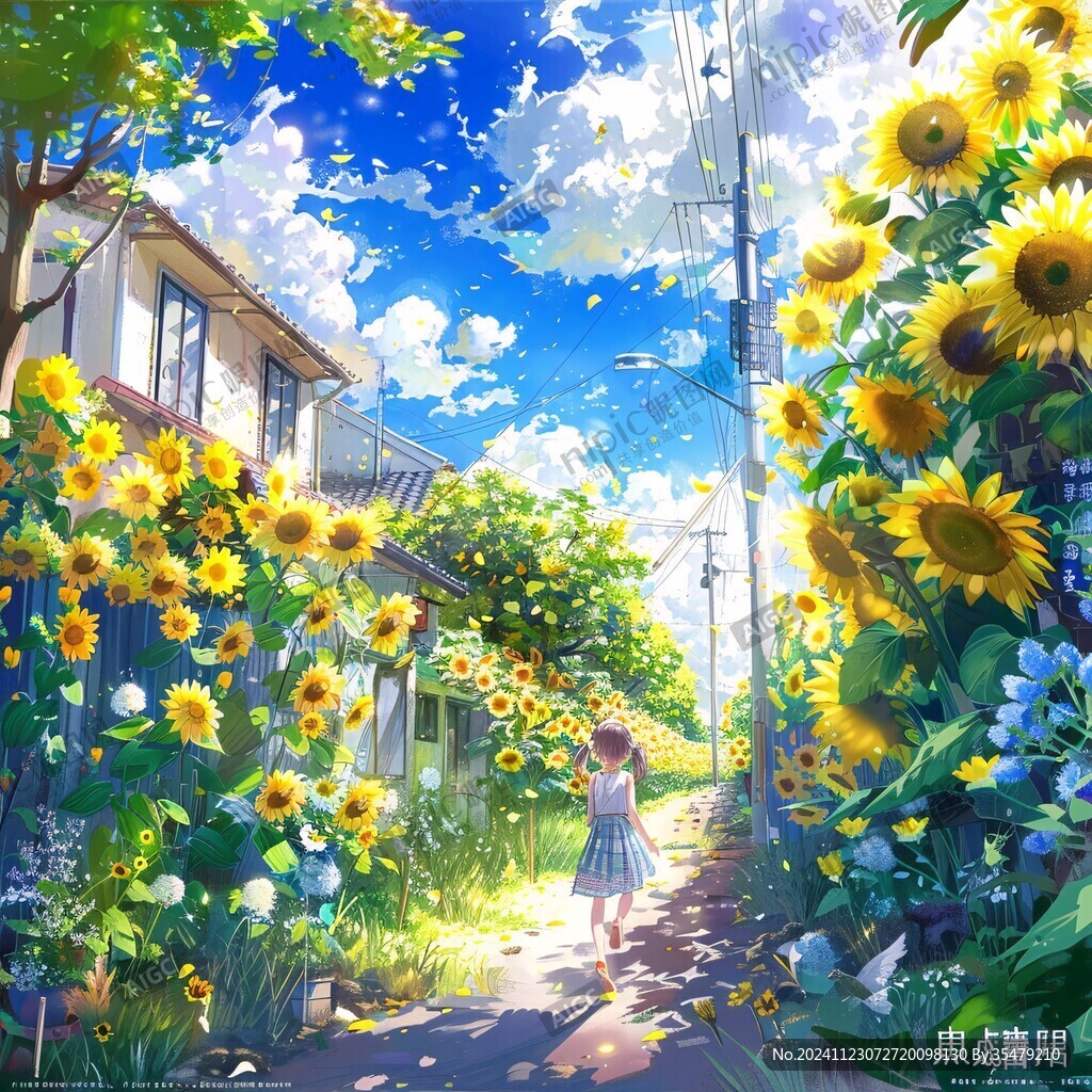 追光夏日葵