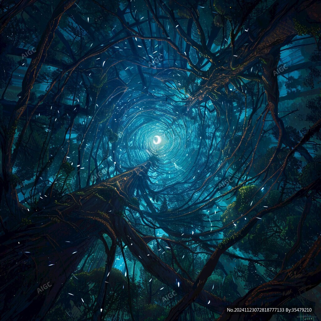 奇幻森林插畫