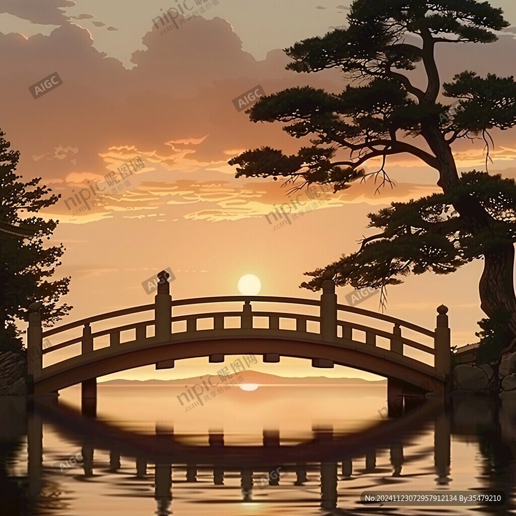 串月橋插畫