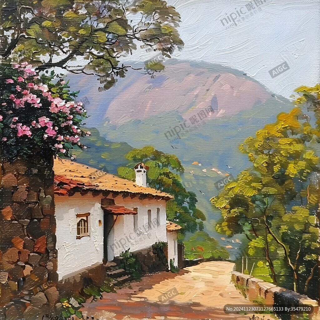 山村油畫(huà)