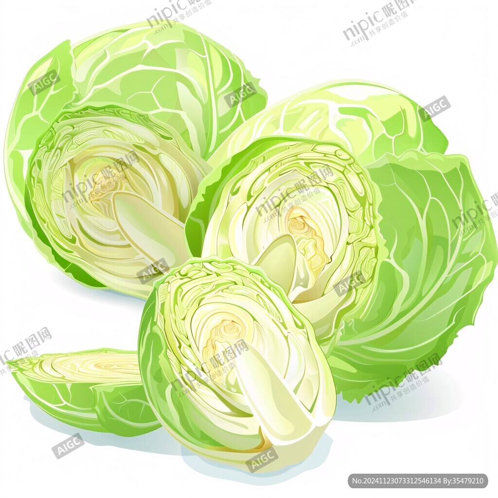 卷心菜插畫