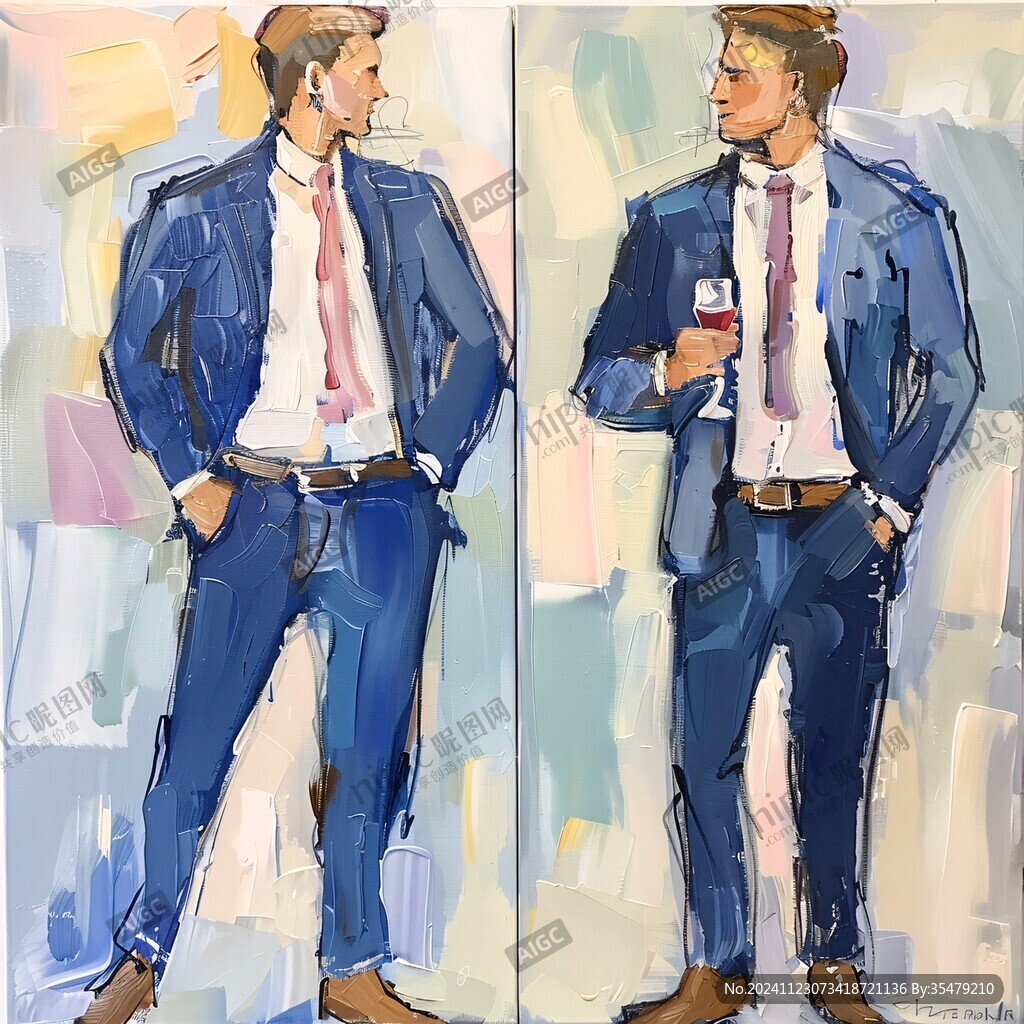 男士服裝圖案插畫圖片