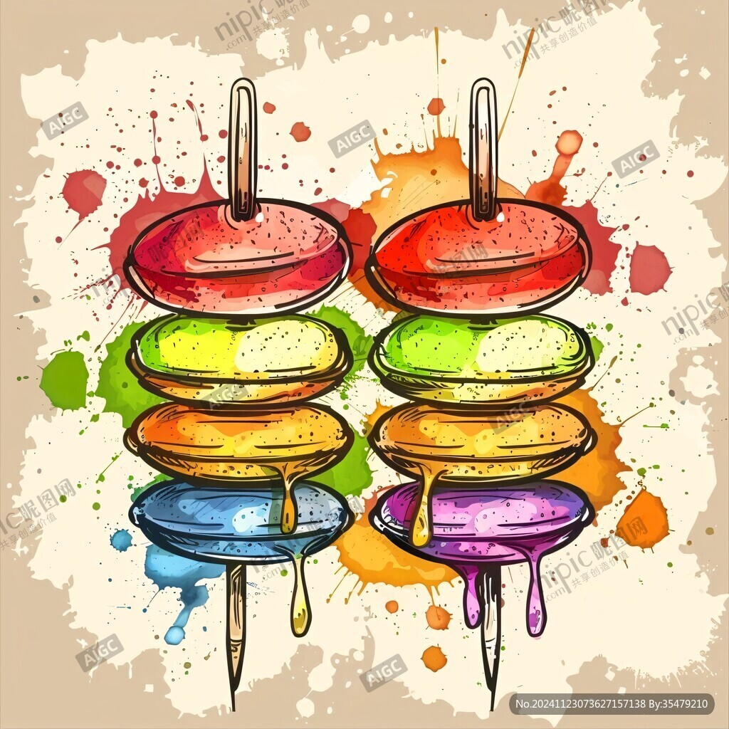 缽仔糕插畫