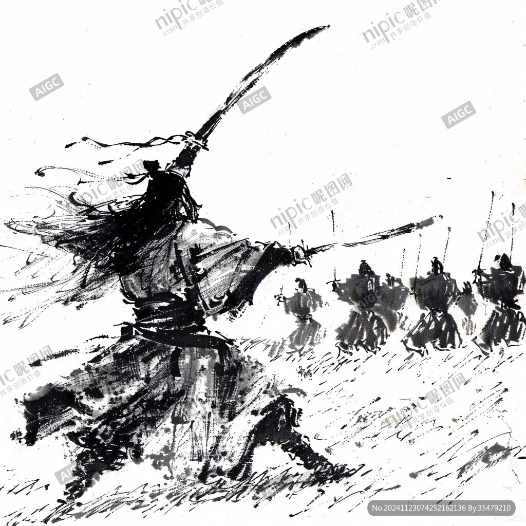 手繪古代俠客