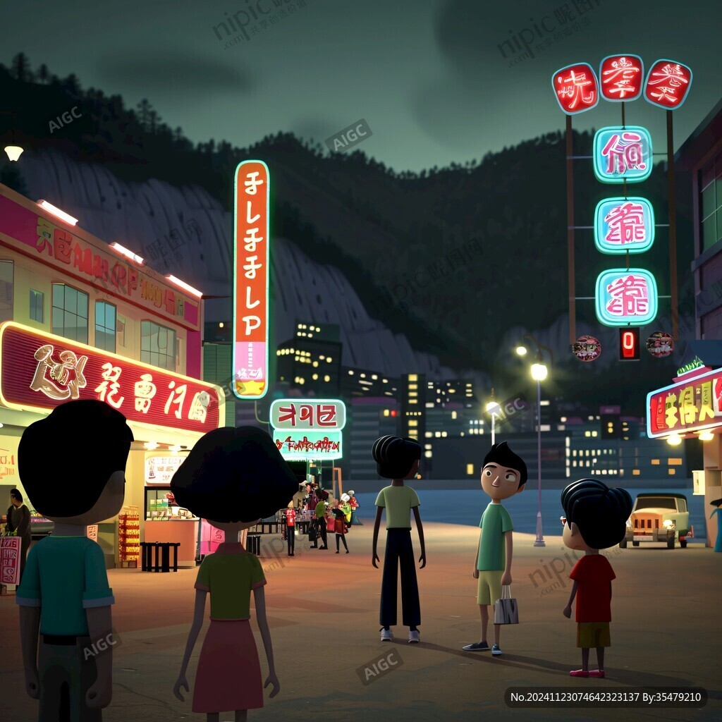 小吃街場(chǎng)景