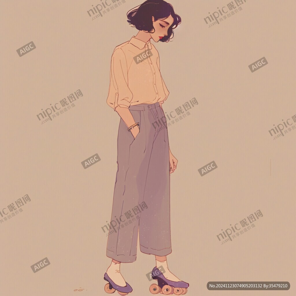 穿搭插畫