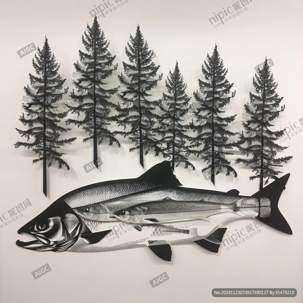 魚類3d畫