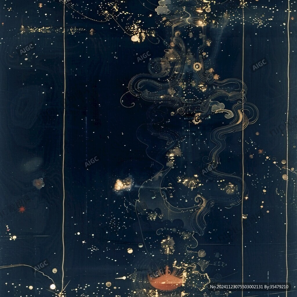 藍色系插畫