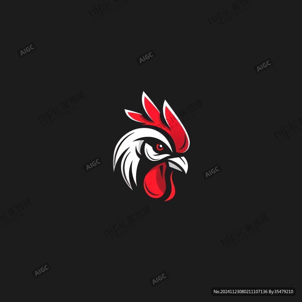 字母標(biāo)志雄雞logo