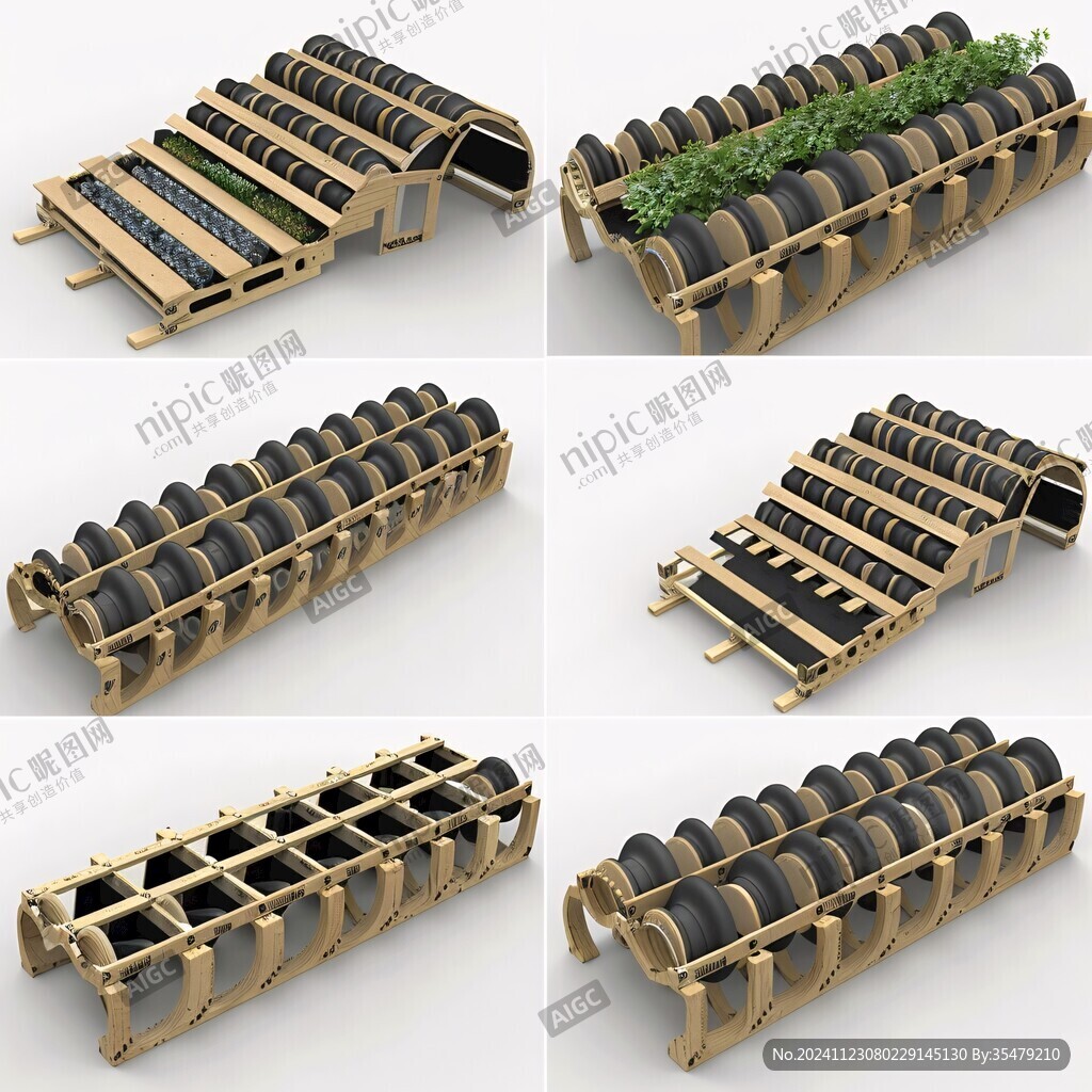 瓦片竹簡造型