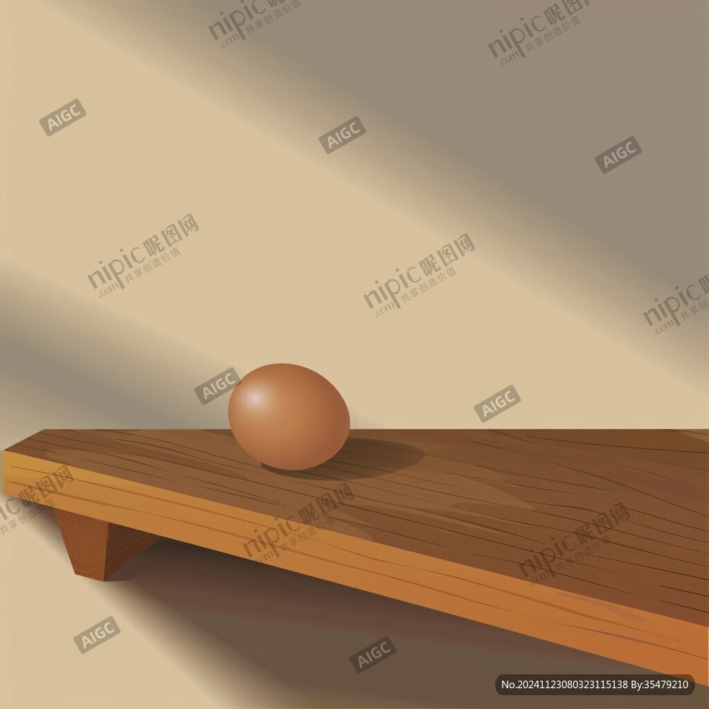 木桌插畫