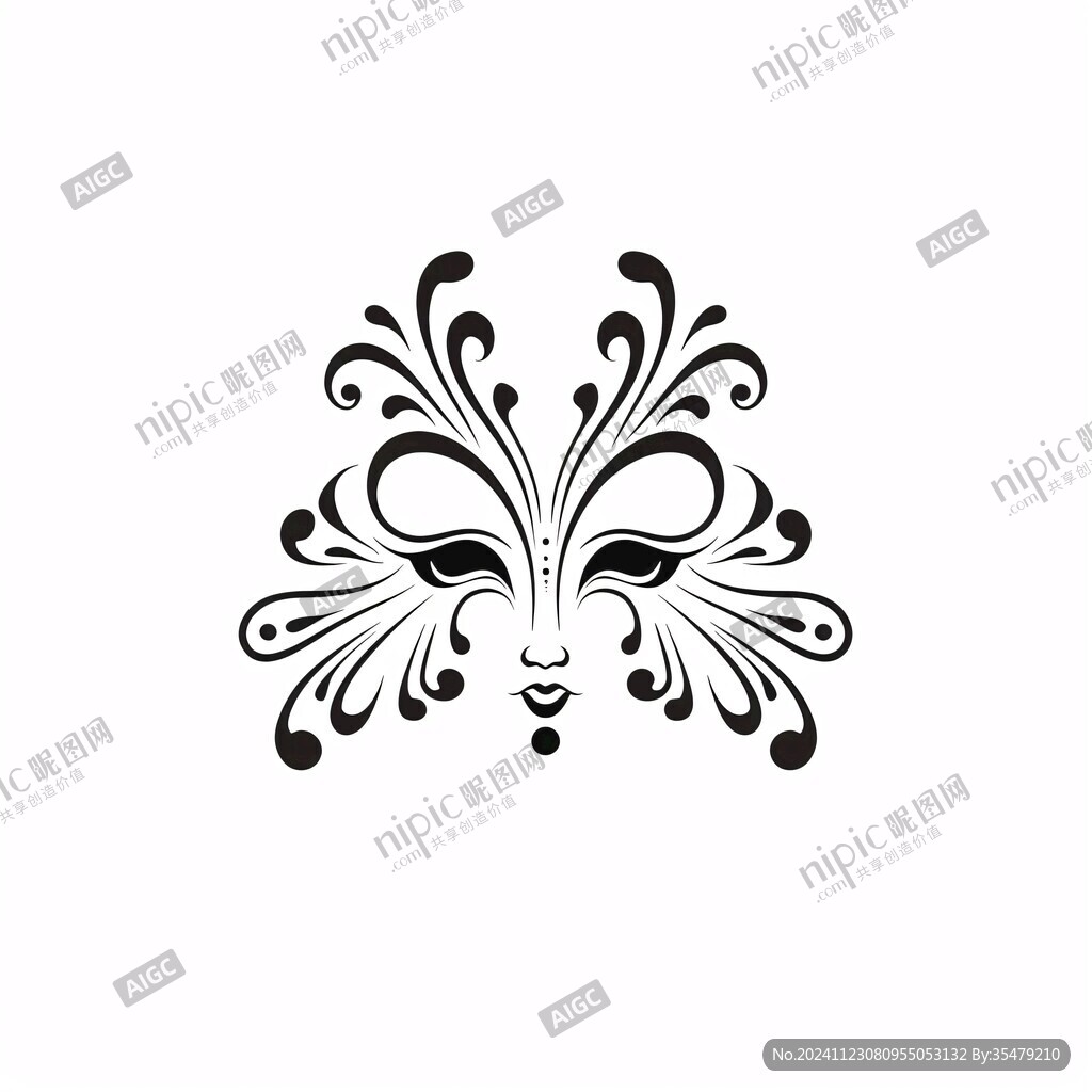 蝴蝶面具logo