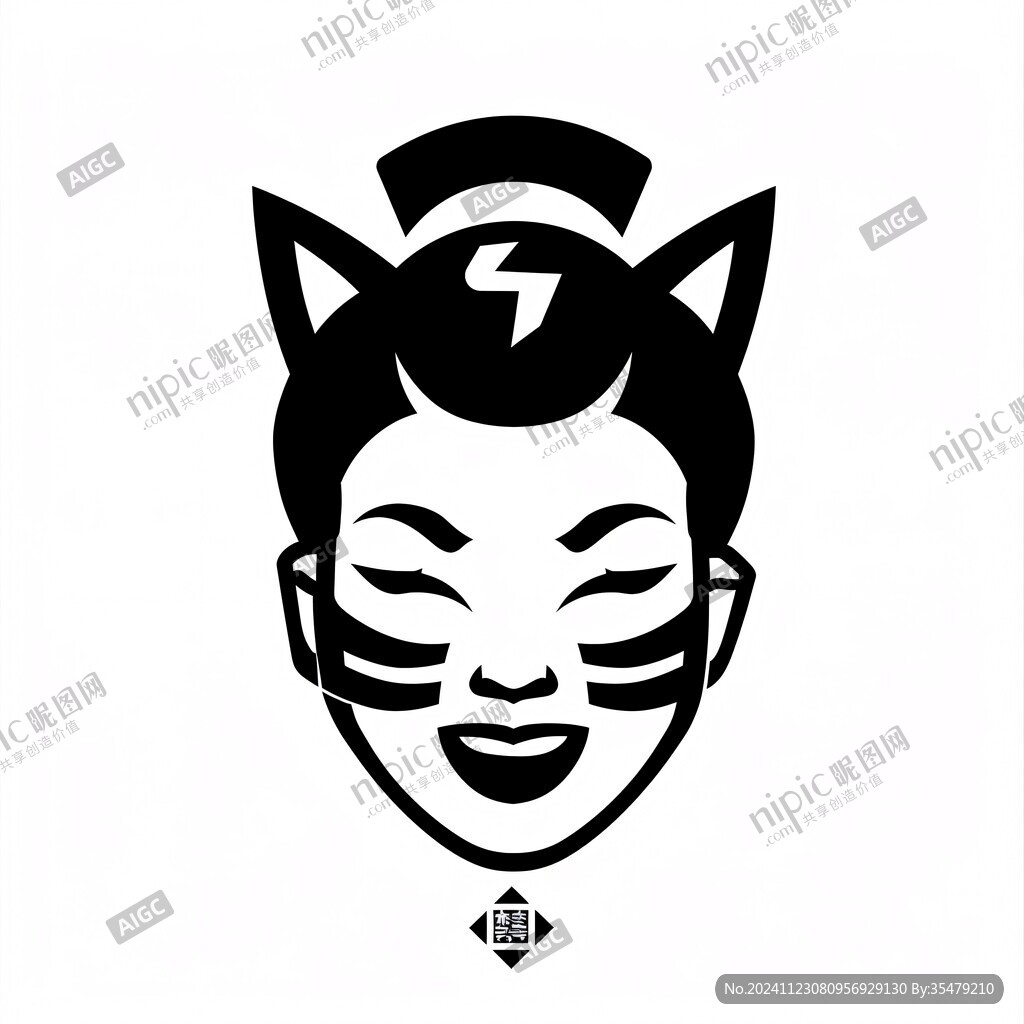 面具貓logo
