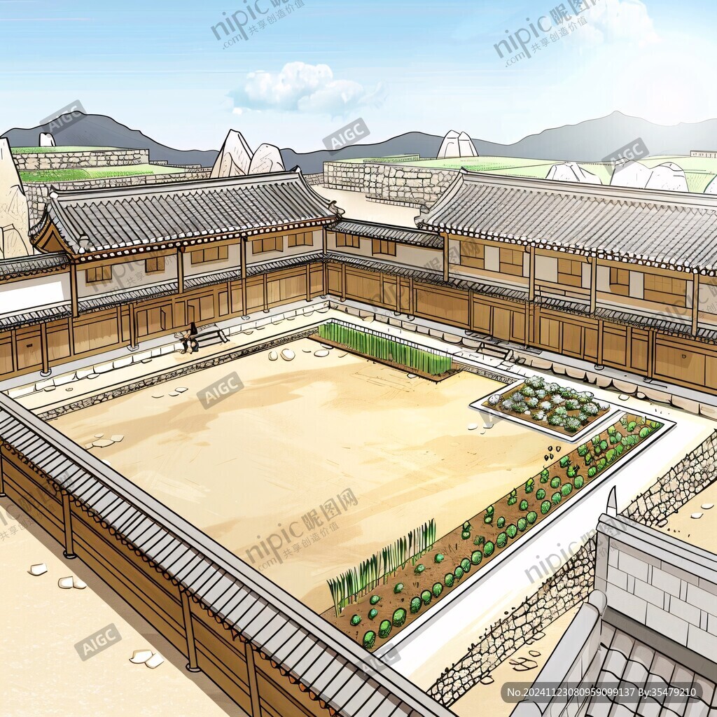 韓式古典建筑院落