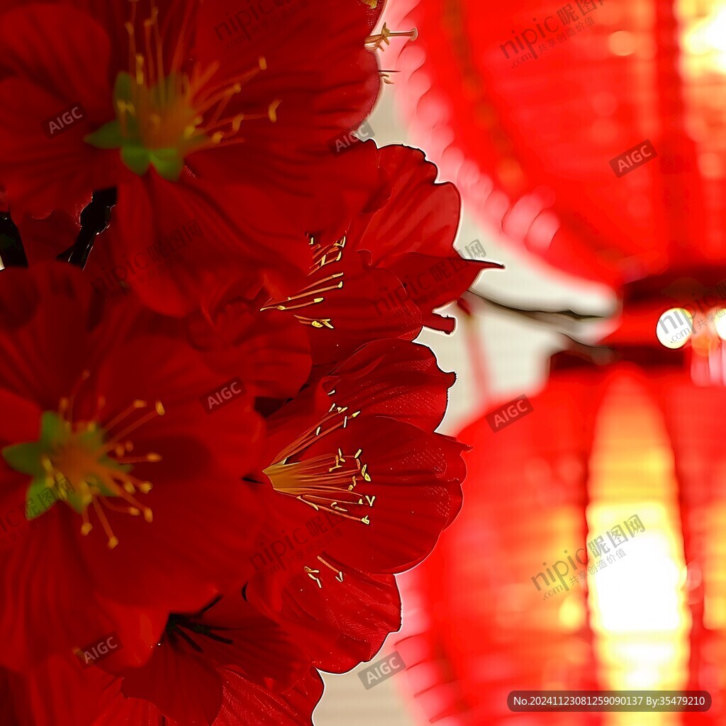 鮮花紅燈籠