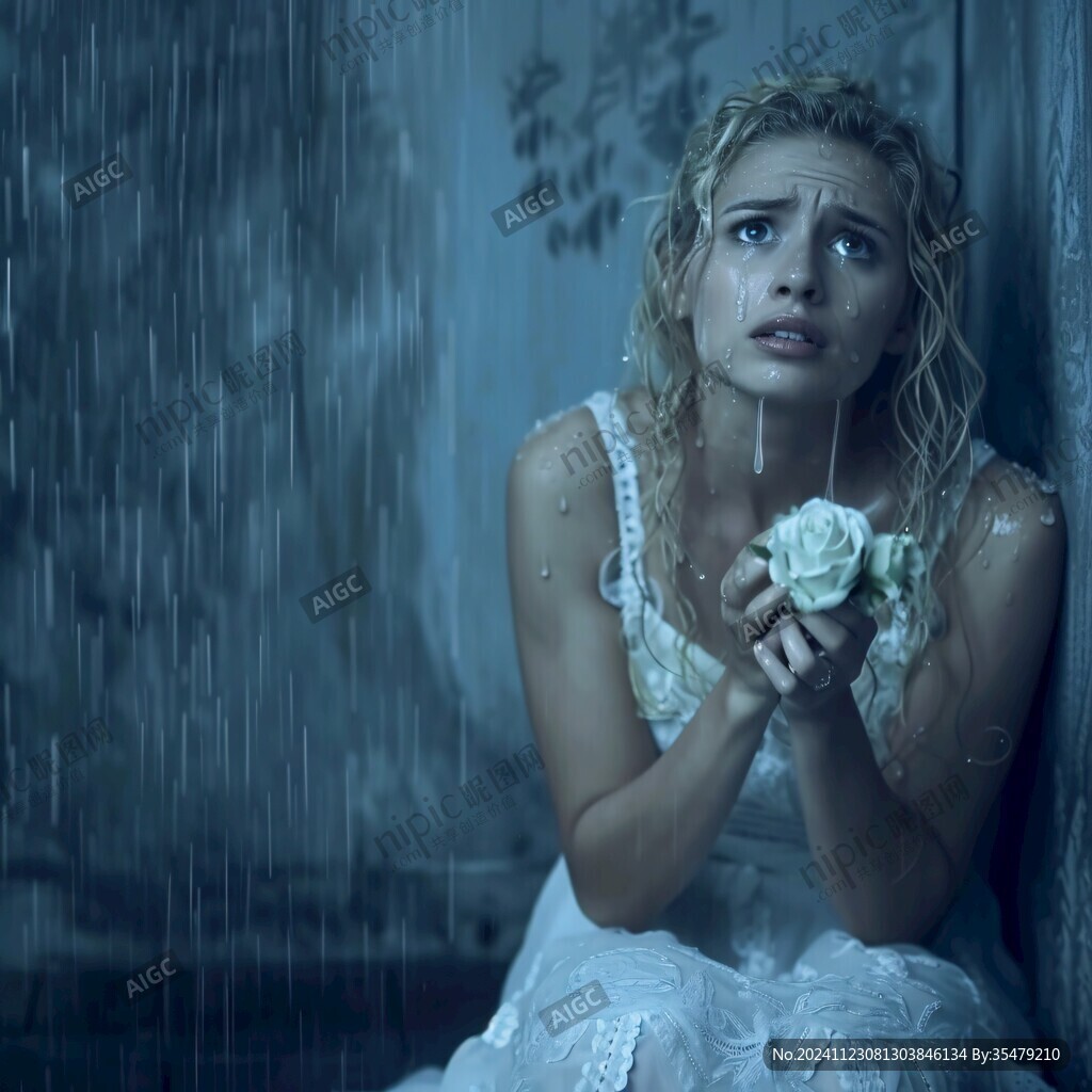 雨中少女