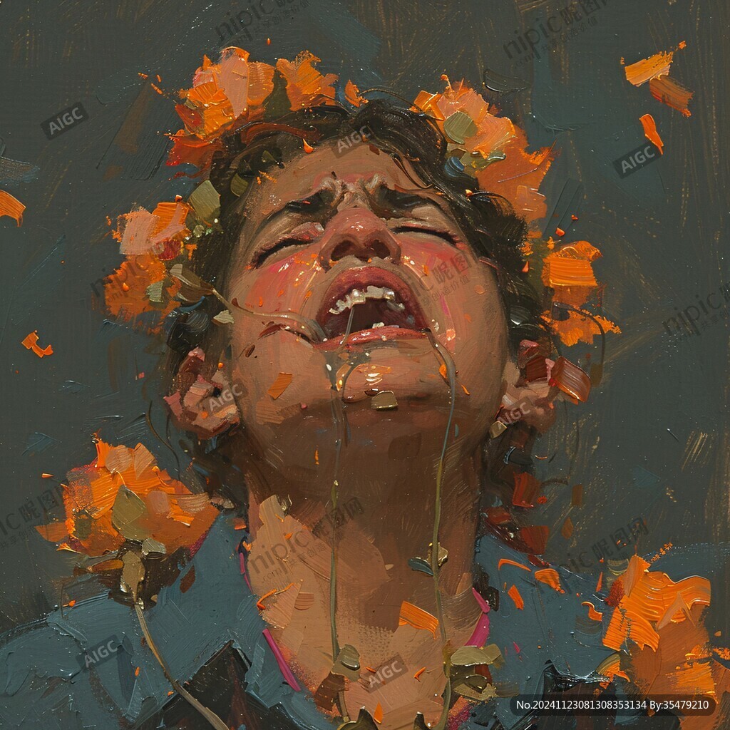 人物情緒插畫