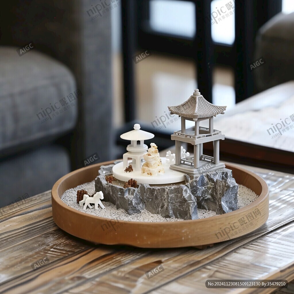 枯山水?dāng)[件