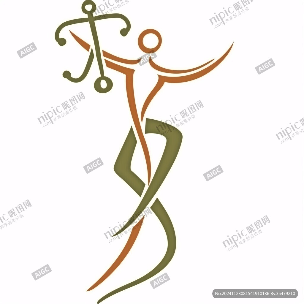 跳舞人物logo
