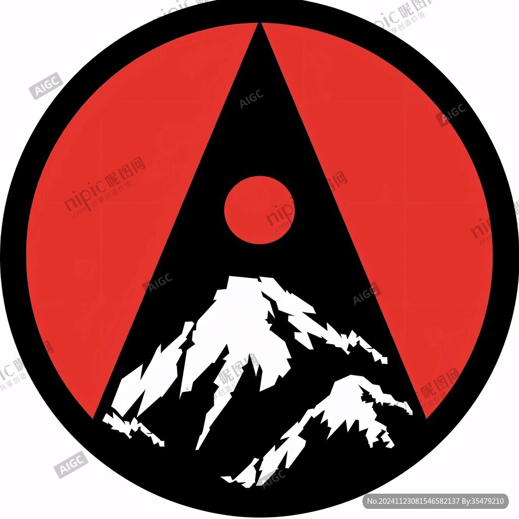 富士山火山logo