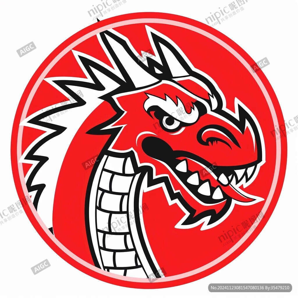 龍潮牌卡通標(biāo)志