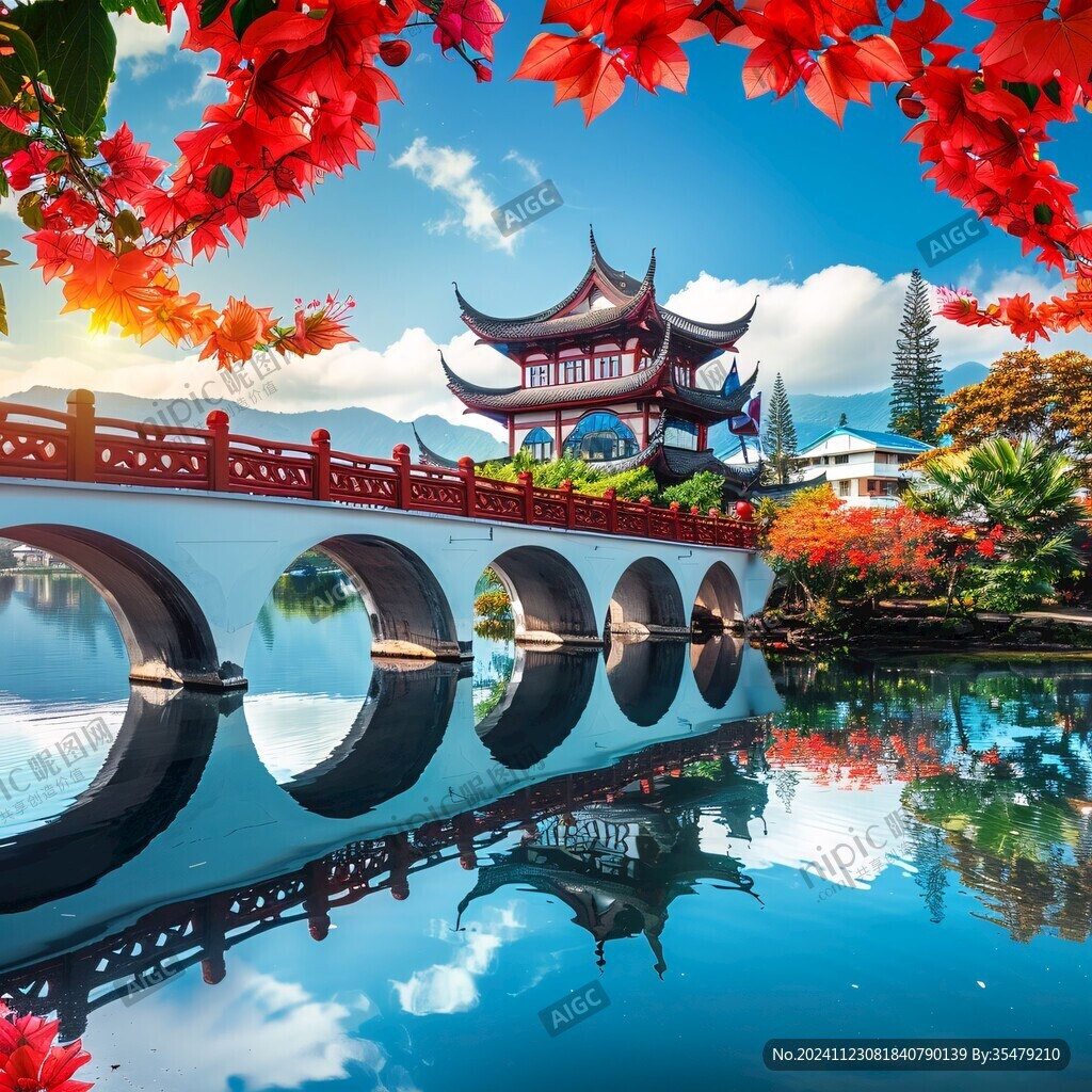 楓橋背景