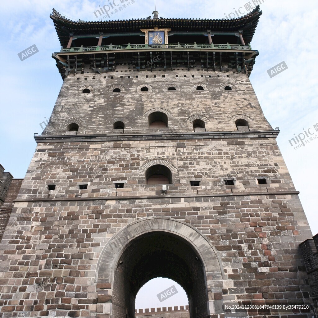 仰拍城門