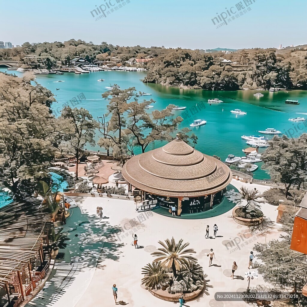 俯瞰麓湖
