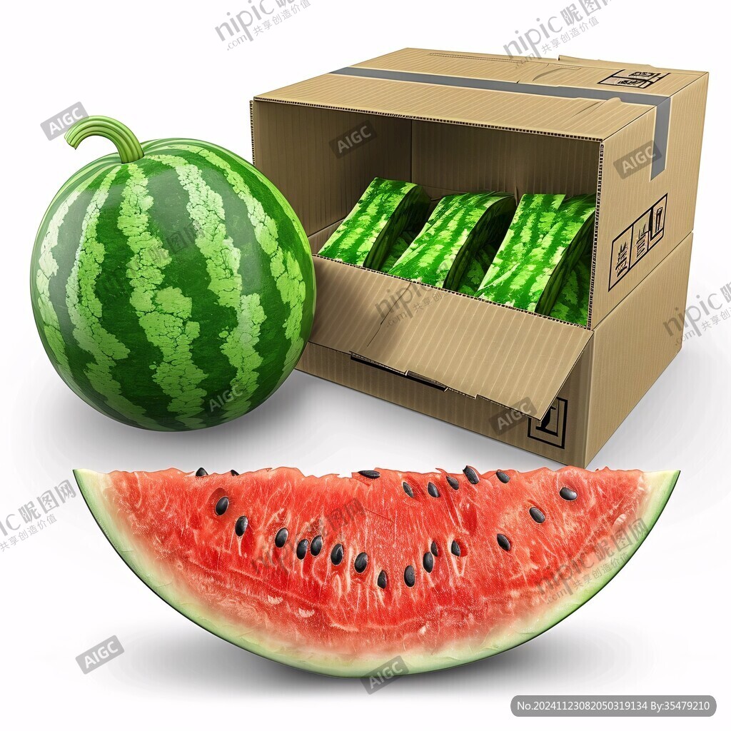 西瓜包裝圖