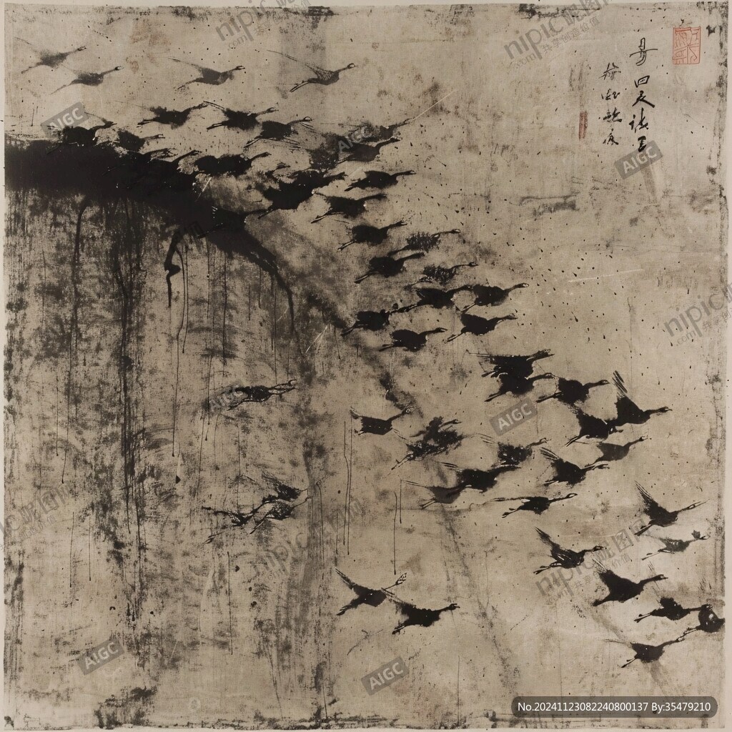 千鳥群魚圖