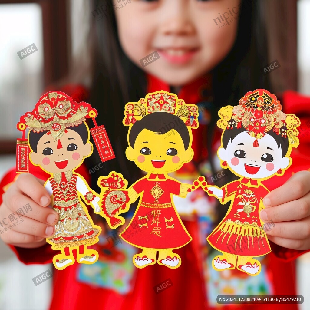 招財(cái)進(jìn)寶女童