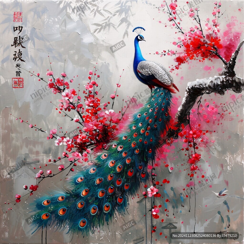 手繪畫畫芯移門中堂畫