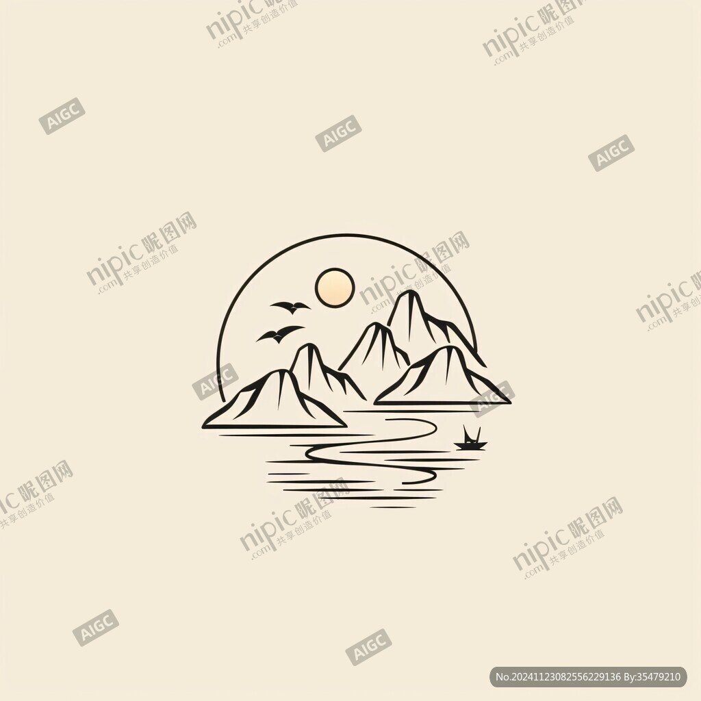 山水標志設計