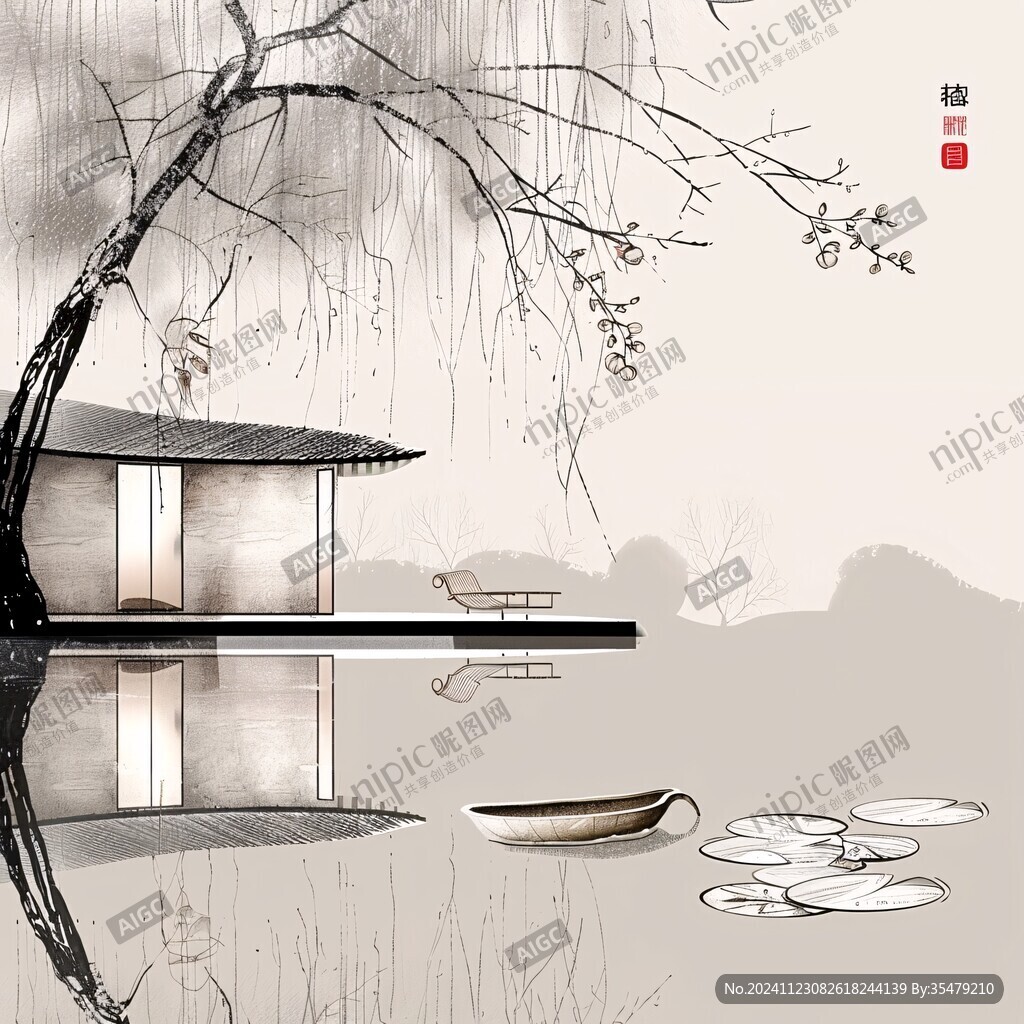江南意境插畫(huà)