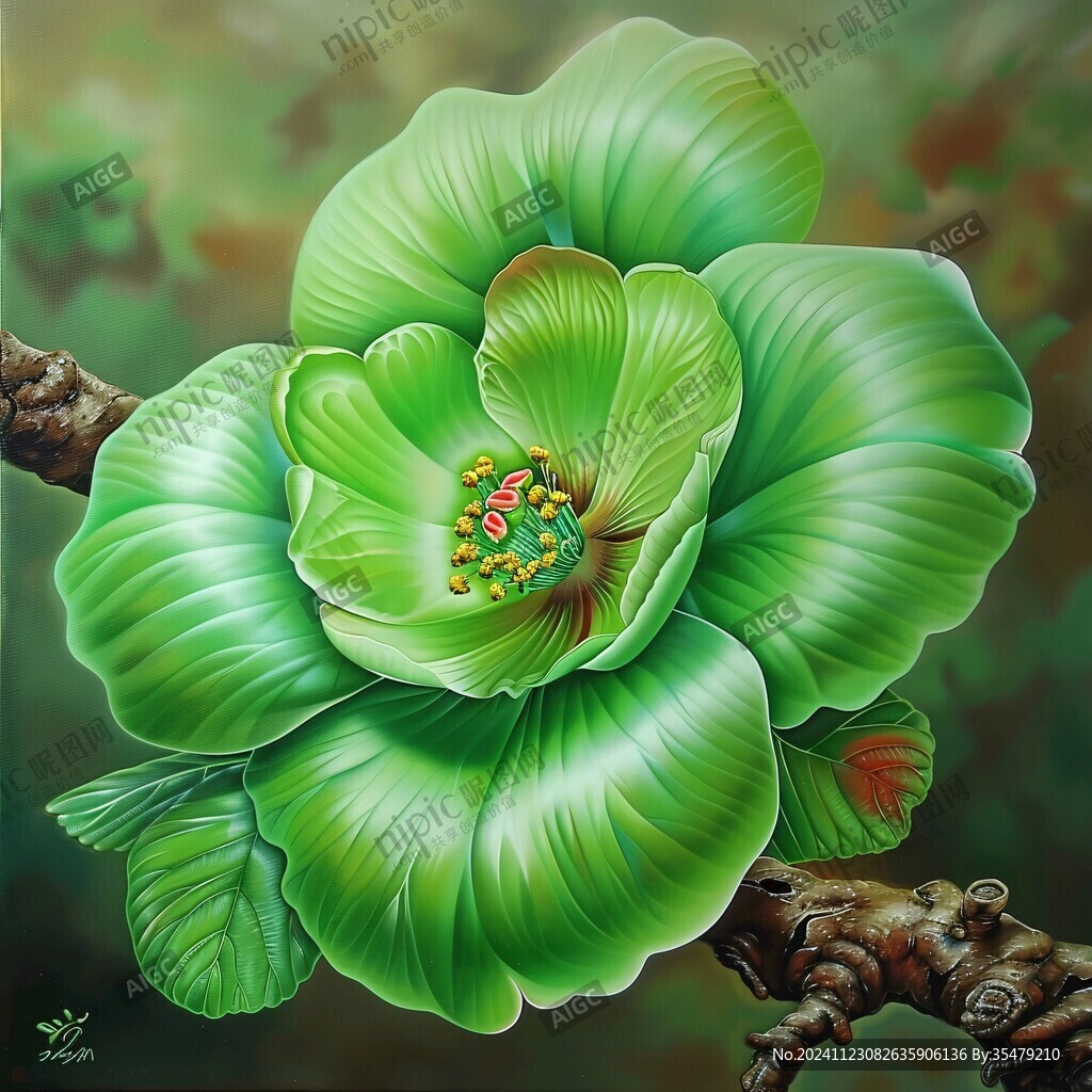 3d立體花卉油畫
