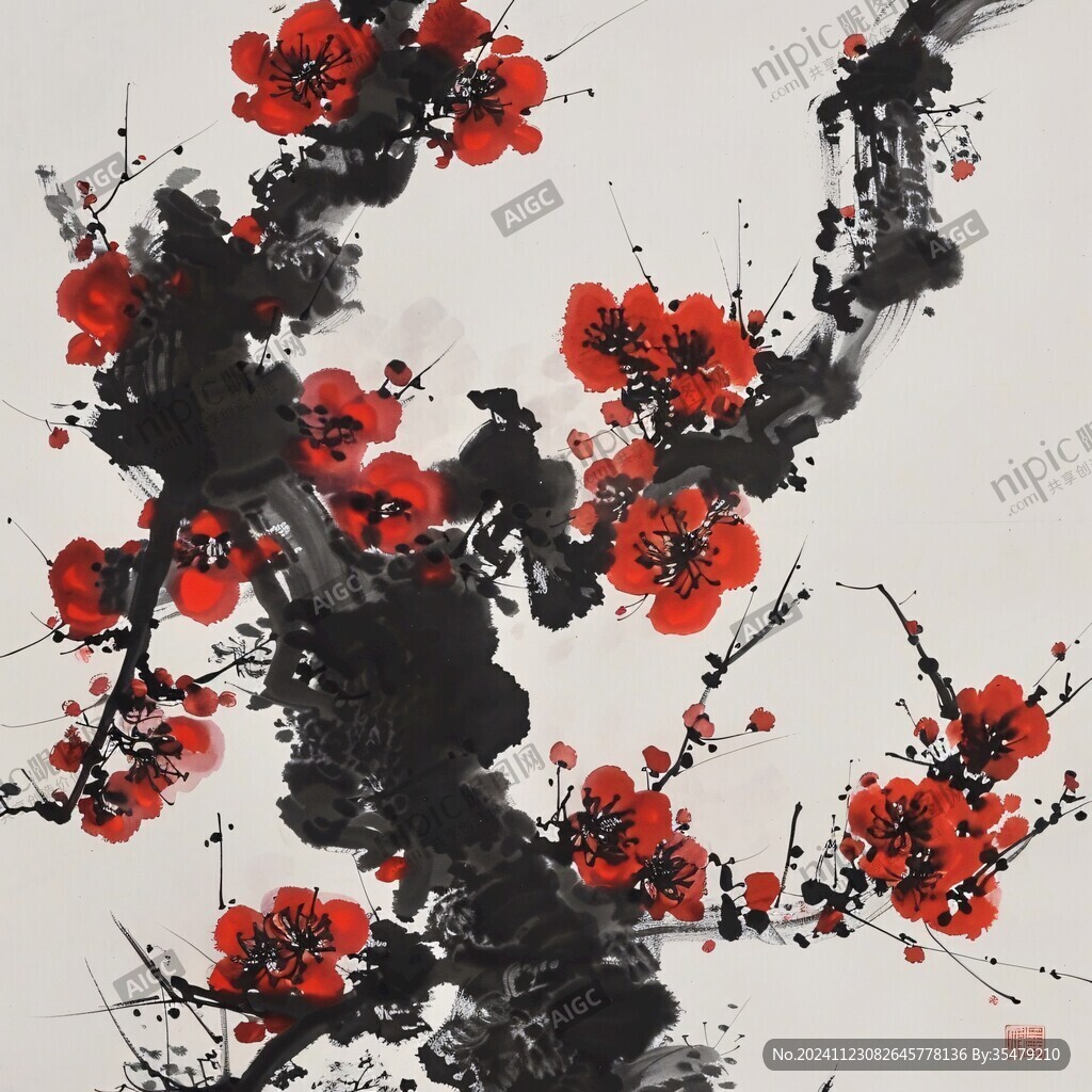 紅梅報(bào)喜圖