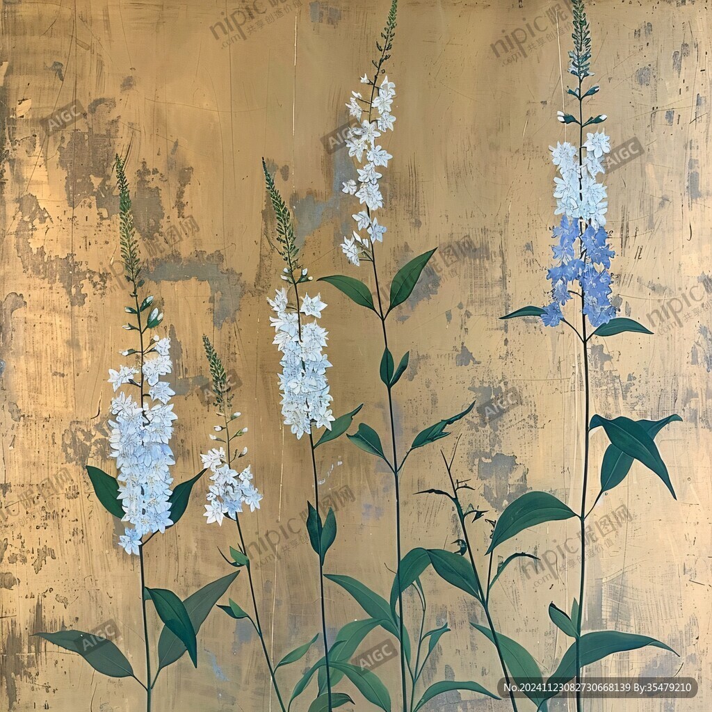 野花壁畫
