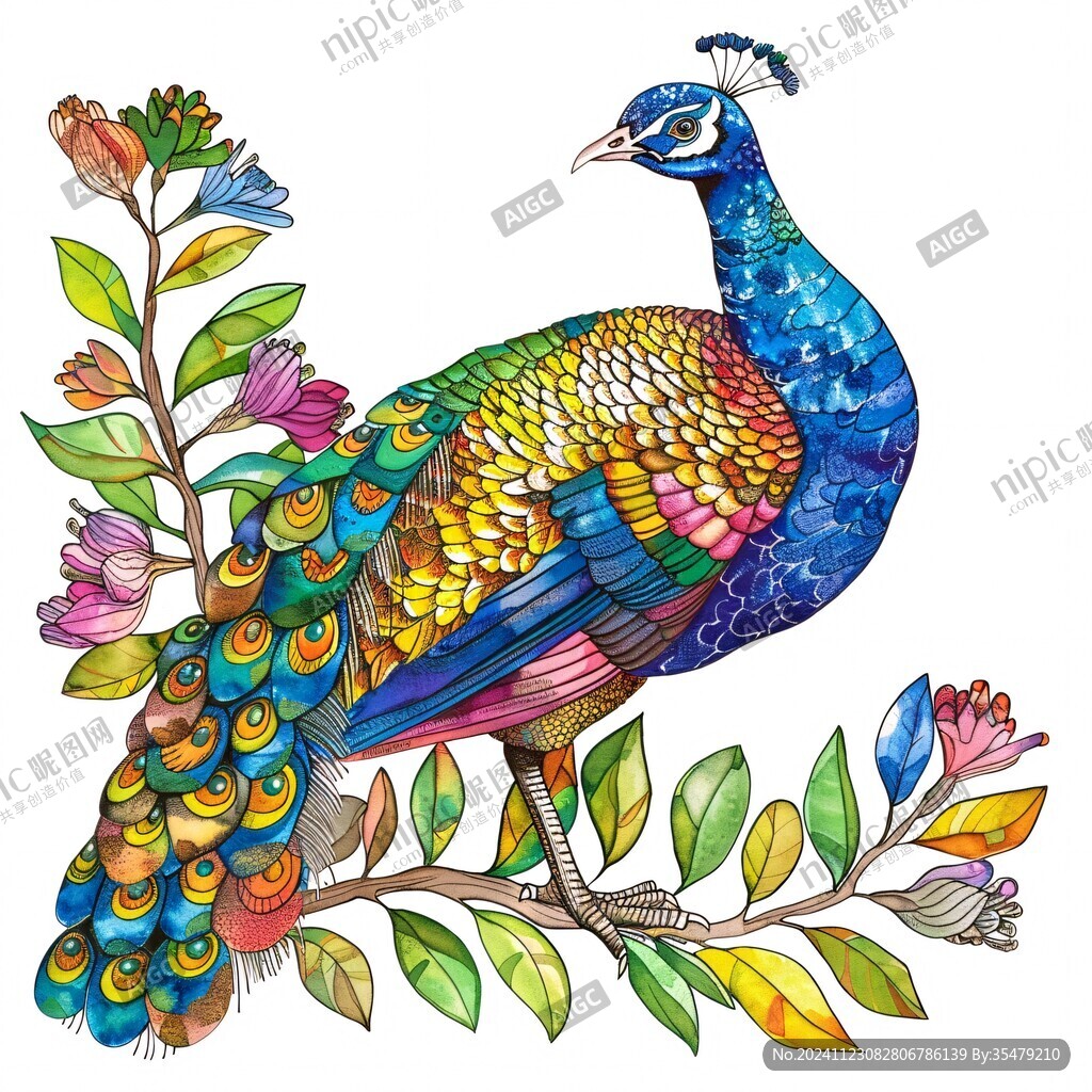 珍珠雞插畫