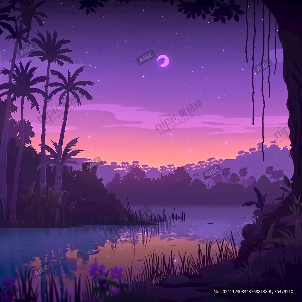 叢林夜晚