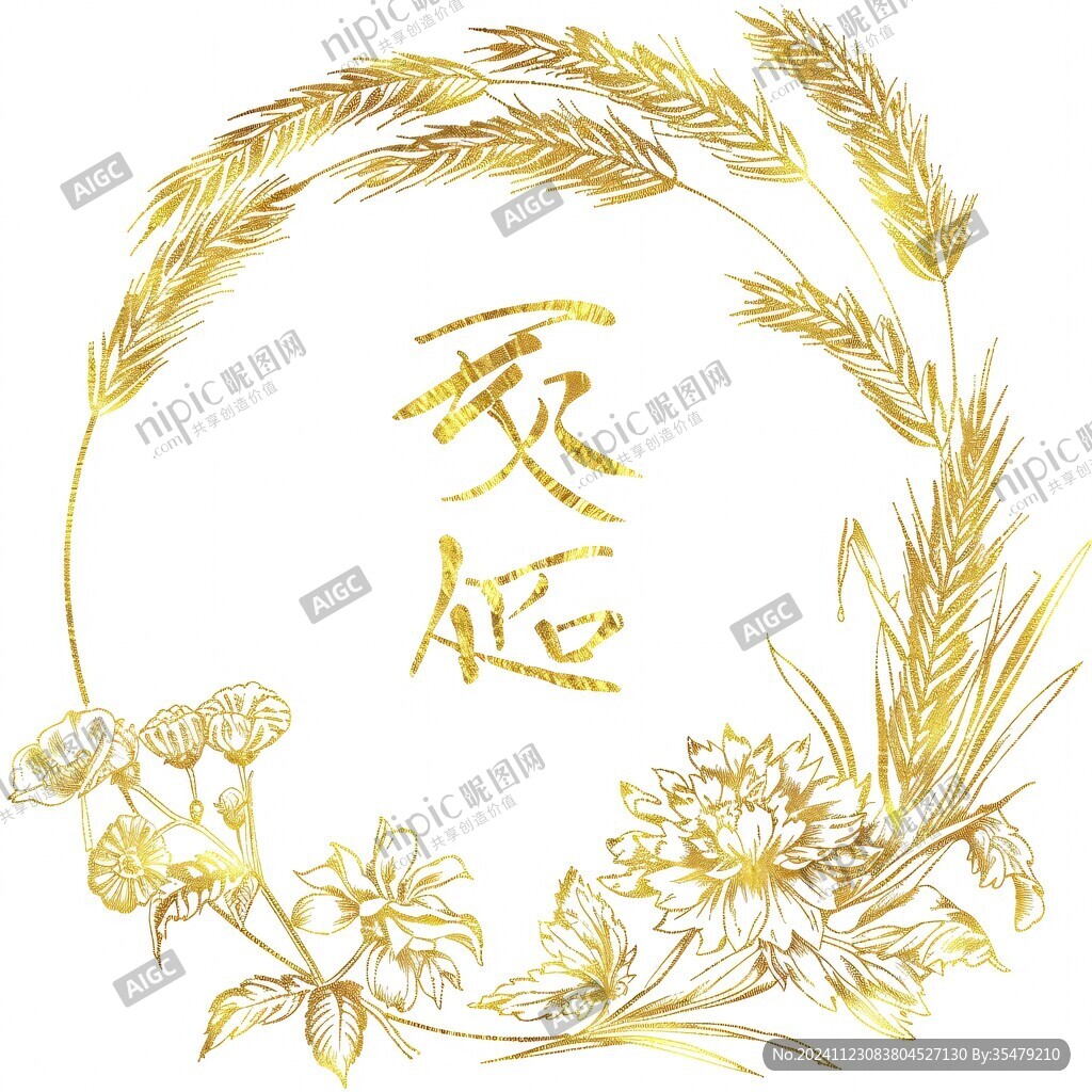 手繪莜麥插畫