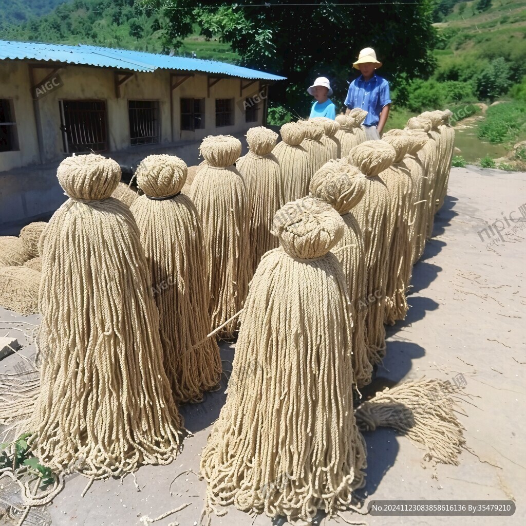 晾曬的粉條
