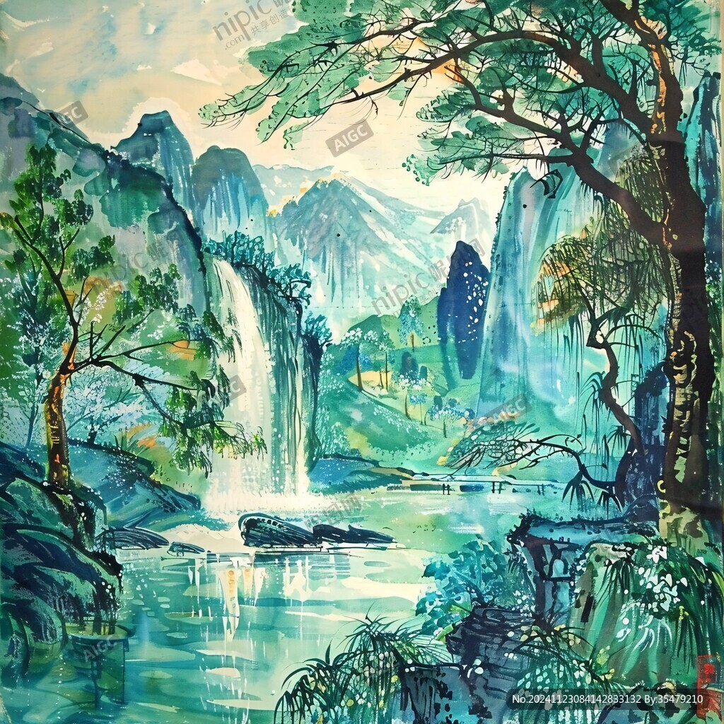 繡山水