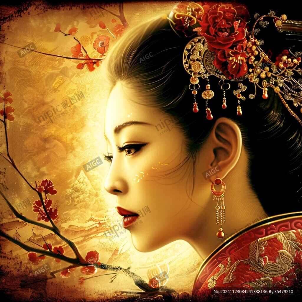 古典美女壁紙