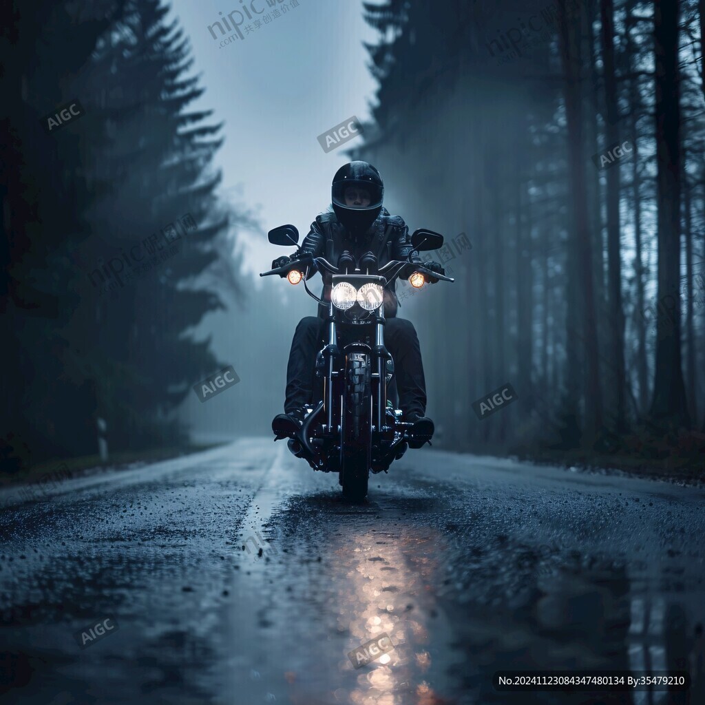 雨天摩托車