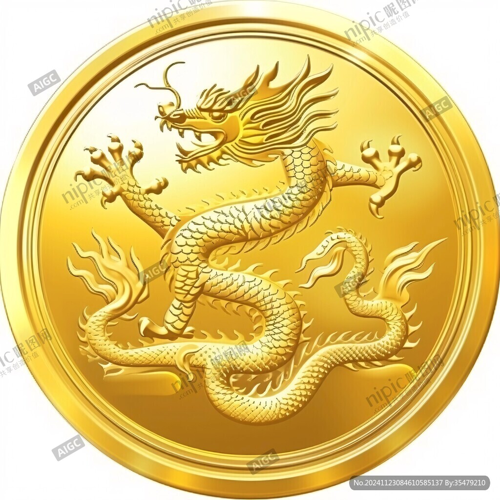 龍紋金幣