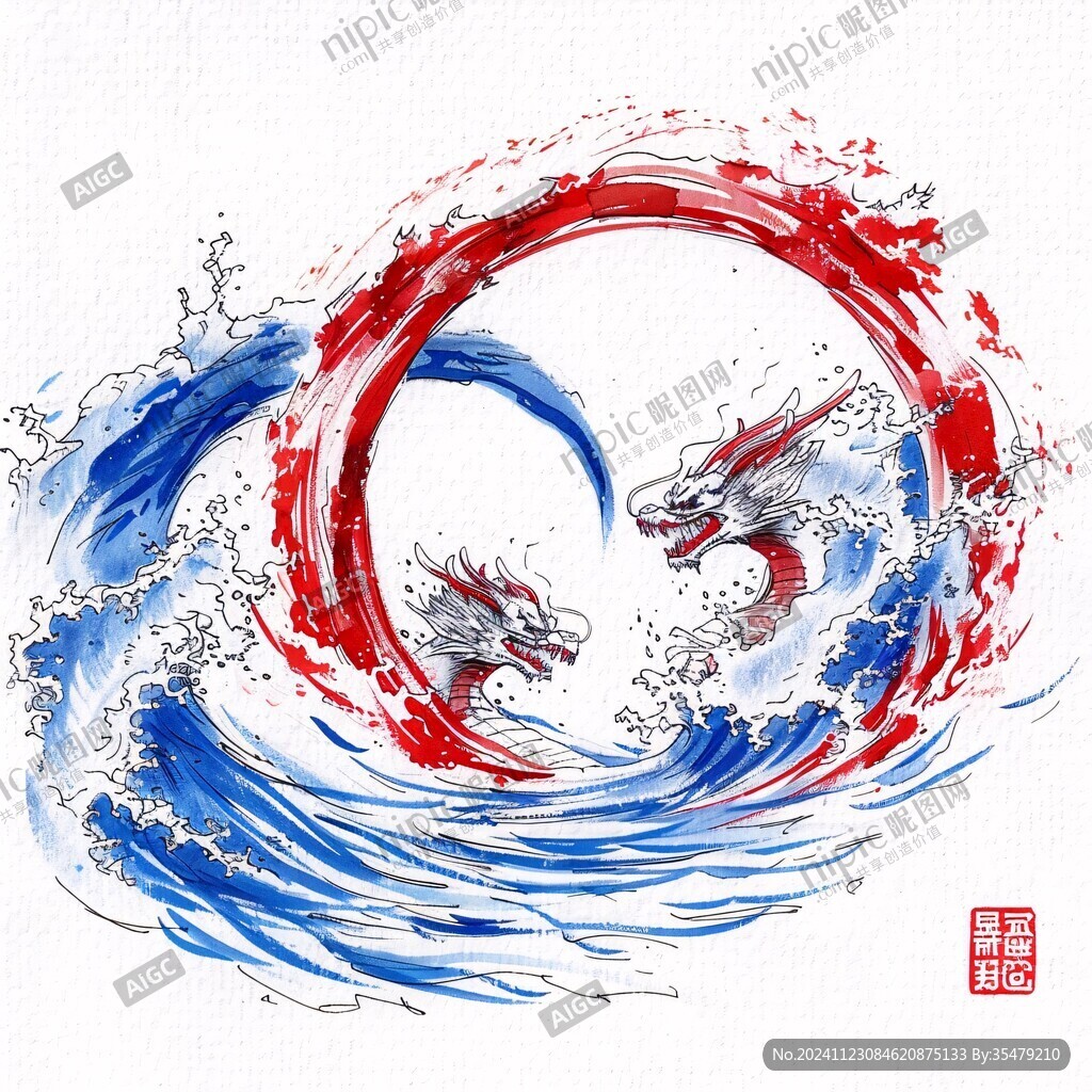 手繪文創(chuàng)龍紋