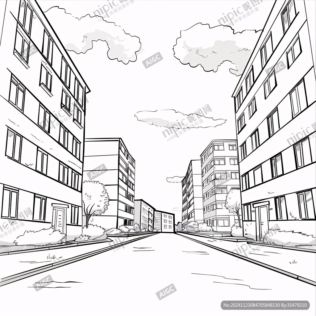 街景線稿