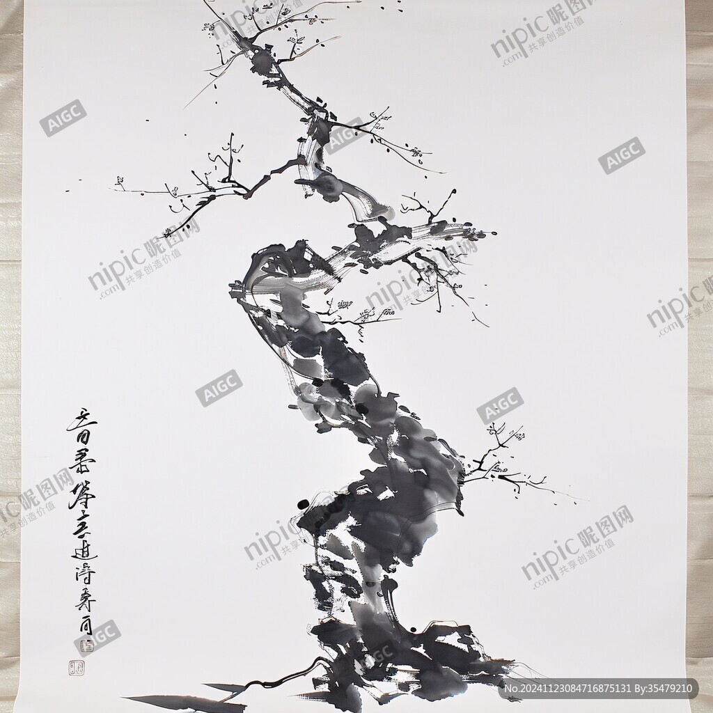 梅花小品畫