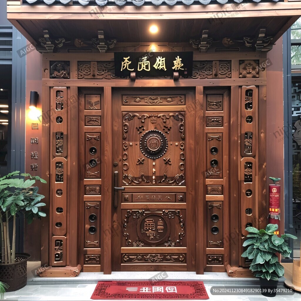 火鍋店木門