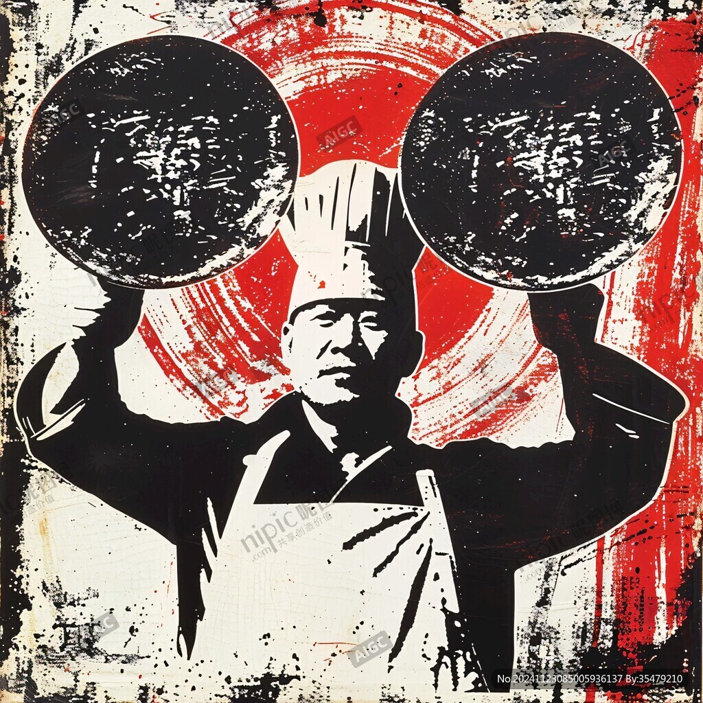 拉面壁畫